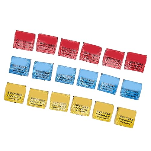 Generic Kneaded Eraser Set 18PCS Flexible Moldable Professional Art Erasers for Drawing Sketching Artists PVC