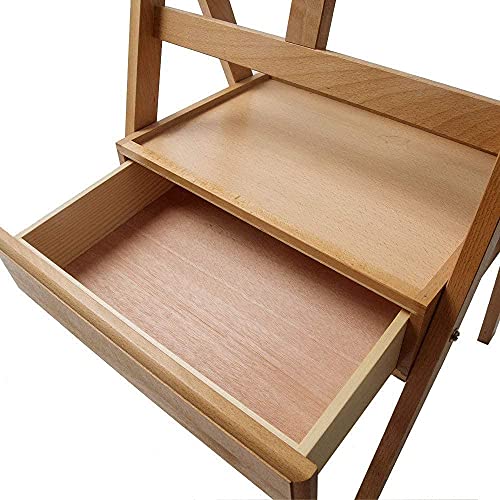 Easel H Frame Studio Easel Stand with Drawer for Student Artist and Beginners,Adjustable Art Ing Easel with Storage Box for Drawing-B,