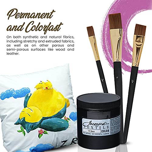 Jacquard Textile Paint 2.25 Oz Black & White Fabric Paint set