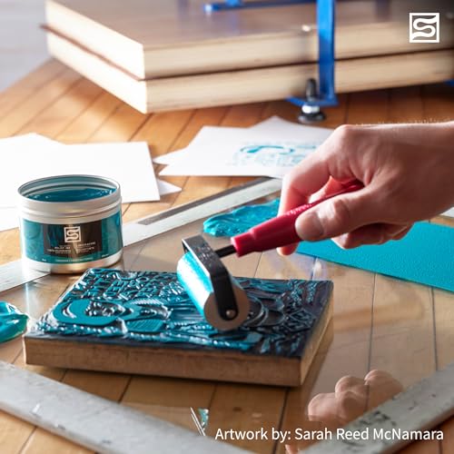 Speedball 3476 Oil-Based Block Printing Ink Starter Set for Professional, Permanent Prints AP Certified – 1.25 FL OZ Tubes