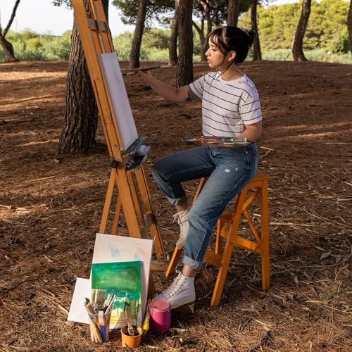 Halobios 32 Packs Professional Stretched Canvas for Painting, Blank Canvas Art with 5 * 7in, 9 * 12in, 11 * 14in, Value Pack for Acrylic, Oil, Acrylic Pouring - size: 32 Pack Mixed - 11×14IN 9×12IN 5×7IN