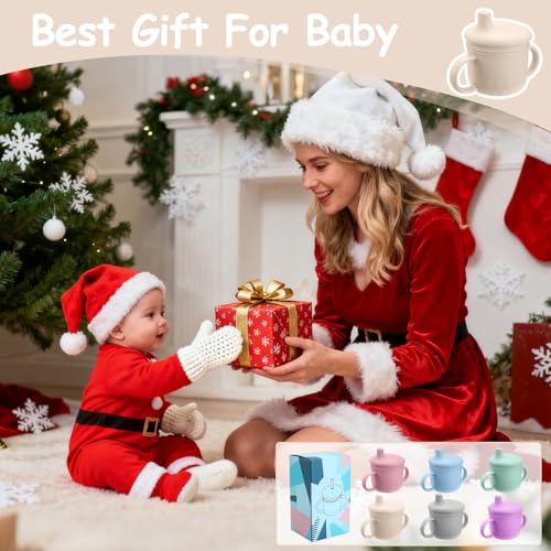 Mity rain 3-In-1 Stainless Steel Sippy Cup for 6+ Month Old, Baby Straw Cups for Toddlers 1-3 with Travel Lid, Silicone Straw, Replacement Straw & Cleaning Brush - 8oz Toddler Cups Spill Proof Set - color: Beige