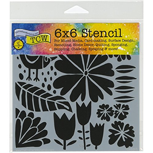 The Crafters Workshop Dutch Spring Stencil, Transparent, 6 x 6-Inch (18 x 16 x 0.1 cm) - style: Dutch Spring