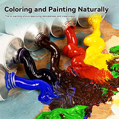 Paul Rubens Oil Paint, 18 Bright Oil Colors Art Supplies with High Saturation, 50ml Large Capacity Tubes, Faster Drying Time with Creamy Texture and Consistency for Artists, Students, Beginners - color: Multicolor-01