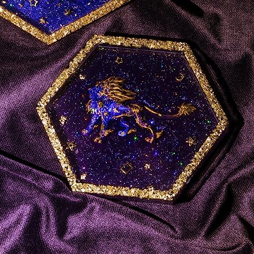 Fantasy Creatures & Potion Bottle Silicone Molds Kit—Make Mythical Dragons, Phoenix & Magic Vials Using Resin, Clay, Wax or Chocolate for Crafts, Jewelry & Cake Decorating