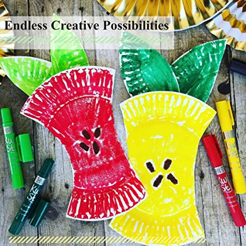 Kwik Stix Solid Tempera Paints, Thin Stix Paint Pens, Super Quick Drying, 6 Neon, 6 Metalix & 12 Classic Vibrant Colors - TPG-620 (Pack of 288) - size: 24 Count (Pack of 12)