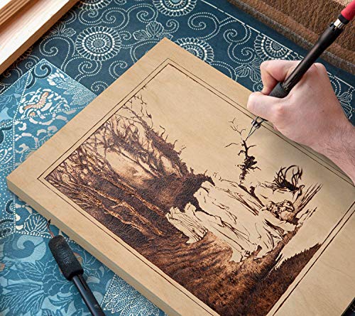 ARTEZA Wooden Canvas Board, 9x12 Inch, Pack of 5 | Unfinished Cradled Birch Wood Panels for Painting, Acrylic Pouring, Encaustic Art & Wood Burning - size: 9x12 Inch