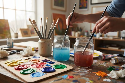 The Secret to Clean Brush Water: How to Keep Acrylic Colors Pure and Prevent Muddy Mixing