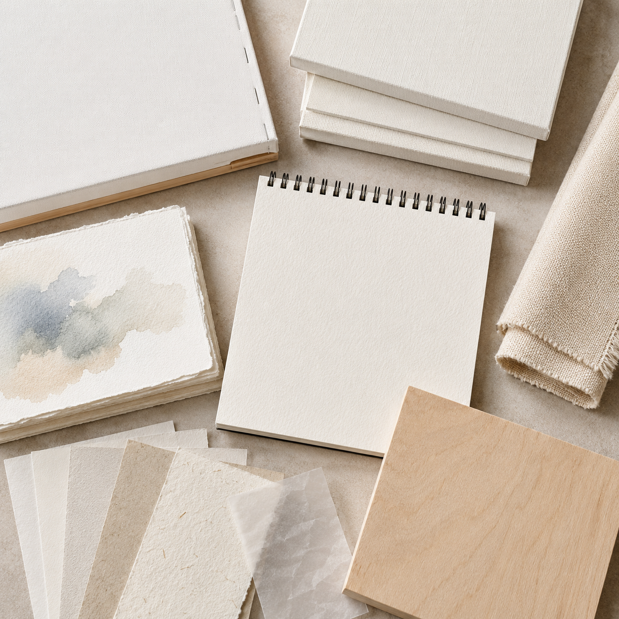 Paper, Canvas & Surfaces