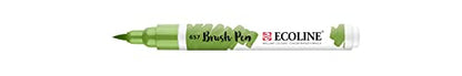 Ecoline Brush Pen Bronze green 657 (11506570) - color: Bronze Green