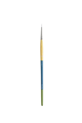Princeton PAB98510 9850L-4 Snap Brush, Taklon Liner 4, White - size: Size 4, style: Liner