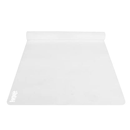 31.5" x 23.6" Extra Large Silicone Mat for Resin Casting, Epoxy and Crafts, Nonstick Silicone Sheet for Jewelry Casting Molds, Clear Countertop Protector Mat Heat Resistant Placemats by Foepoge - color: Translucent