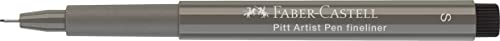 Faber-Castell Art & Graphic Pitt Artist Pen Fineliner India Ink Pen, Warm Grey Iv, Single Pitt Pen, For Art, Craft, Drawing, Sketching, Home, School, University, Colouring