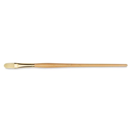 Raphael D'Artigny Interlocked White Bristle Brush, Filbert, 14 - size: 14