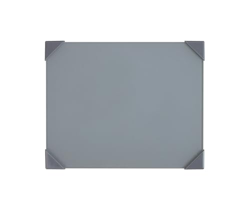 New Wave® POSH® Glass Artist Palette (Grey/White/Clear & Multiple Sizes) (Grey, 6.75"x8.4") - color: Gray, size: 6.75" x 8.4" x 0.1"