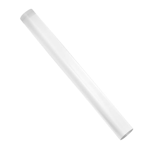 pson Clear Polymer Clay Roller, Non-Stick Rolling Pin Acrylic Tube, Thickness Rings Clay Tools for DIY Crafts/Art Supplies (19.5 * 2cm)