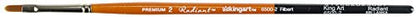 KINGART Premium Radiant 6500-2 Filbert Series Artist Brush, Synthetic Taklon Hair, Short Handle, Acrylic, Oil and Watercolor Painting, Size 2 - size: 2