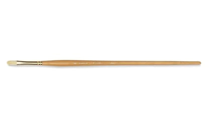 Raphael D'Artigny 3592 Interlocked White Bristle Brush, Filbert, 4 - size: 4