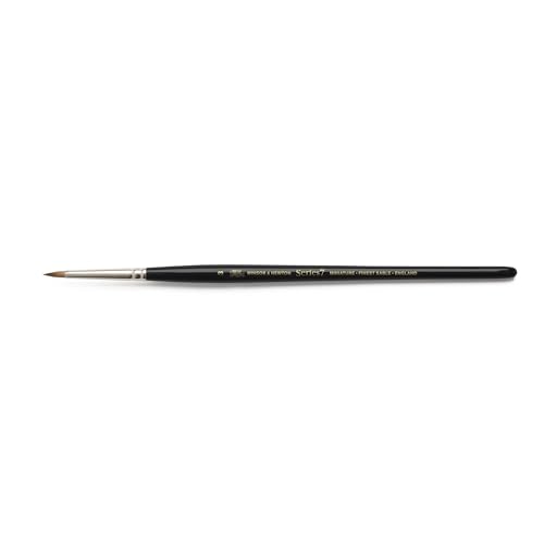Winsor & Newton Series 7 Kolinsky Sable Miniature Watercolor Brush - Short Handle Round #3 - size: #3, style: Mini Round