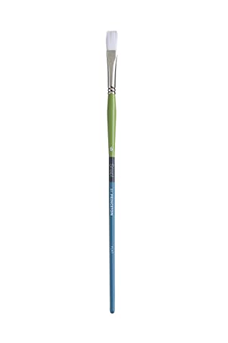 Darice, Princeton Taklon Lh Flat 6 Snap Brush, White - size: Size 6, style: Flat