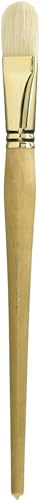 Raphael D'Artigny 3592 Interlocked White Bristle Brush, Filbert, 24 - size: 24