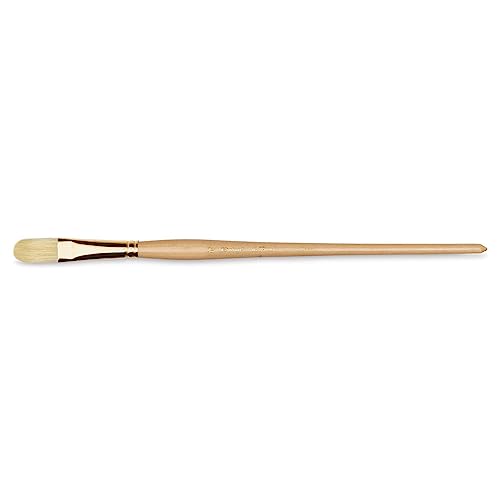Raphael D'Artigny Interlocked White Bristle Brush, Filbert, 18 - size: 18
