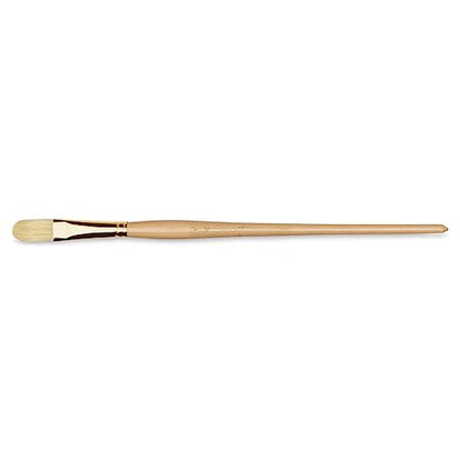 Raphael D'Artigny Interlocked White Bristle Brush, Filbert, 18 - size: 18
