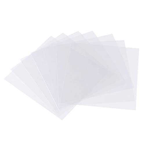 BANLTRE 15 Pieces 7.5 mil Transparency Blank Template Material Stencils Mylar for Cutting Paper Clear Sheet 12 × 12 inch (15-7.5 mil) - size: 15-7.5 mil