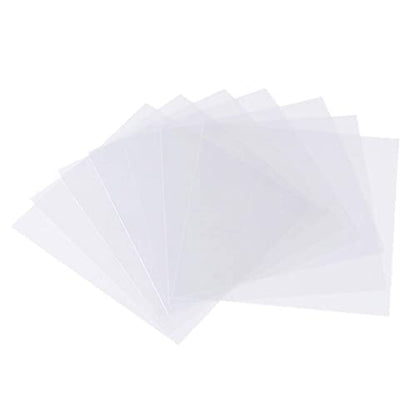 BANLTRE 15 Pieces 7.5 mil Transparency Blank Template Material Stencils Mylar for Cutting Paper Clear Sheet 12 × 12 inch (15-7.5 mil) - size: 15-7.5 mil