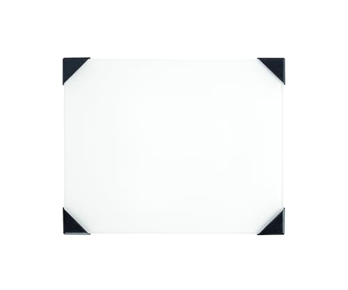 New Wave® POSH® Glass Artist Palette (Grey/White/Clear & Multiple Sizes) (White, 6.75"x8.4") - color: White, size: 6.75" x 8.4" x 0.1"