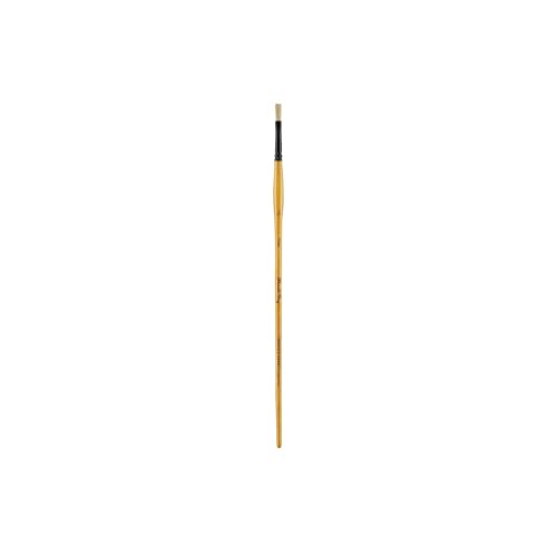 Creative Mark Mimik Hog Professional Synthetic Hog Bristle Paint Brush - Versatile Alternative to Natural Hog Hair Paint Brushes for Oil Painting, Acrylics, Inks, Dyes, Gouache, Watercolors & More - size: Flat # 2