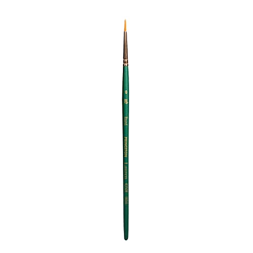 Princeton Lauren Round Brush, Synthetic, Short Handle, Size 0, 1 Count - color: Evergreen, size: Size 0