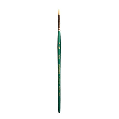 Princeton Lauren Round Brush, Synthetic, Short Handle, Size 0, 1 Count - color: Evergreen, size: Size 0