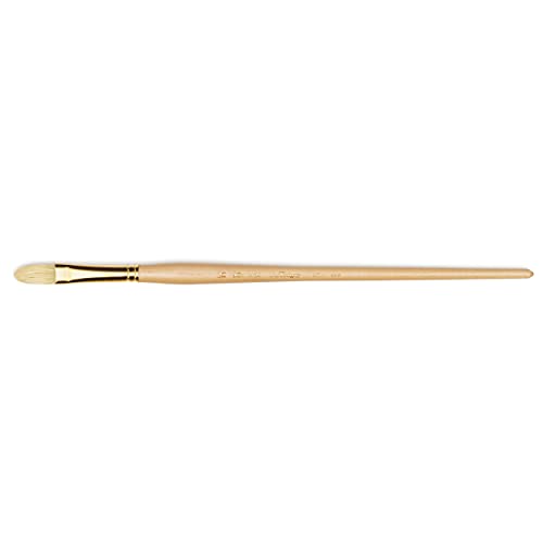 Raphael D'Artigny 3592 Interlocked White Bristle Brush, Filbert, 12 - size: 12