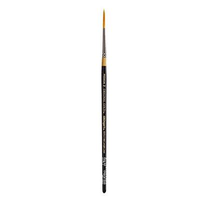 KINGART Original 9375 Series, Size 10/0 Golden Taklon Mid-Length Liner, Black/Gold