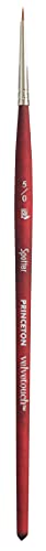 Princeton Velvetouch Spotter Brush, Synthetic, Short Handle, Size 5/0 inch, 1 Count - size: Size 5/0 inch