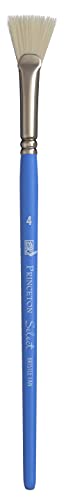 Princeton Art & Brush BF-4 Select Off-White Synthetic Brush, Bristle Fan 4 - size: Size 4