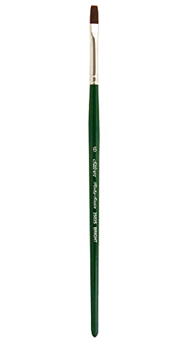 Silver Brush Limited 2502S Ruby Satin Bright Brush for Fluid and Flow Acrylics, Size 6, Short Handle - size: Size 6