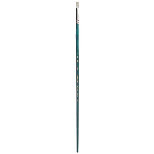 Princeton Ashley Bright Brush, Natural, Long Handle, Size 2, 1 Count - color: Blue Green, size: Size 2