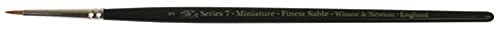 Winsor & Newton Series 7 Kolinsky Sable Miniature Watercolor Brush - Short Handle Round #2 - size: #2, style: Mini Round