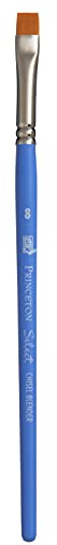 Princeton Select Artiste Chisel Blender Brush, Synthetic, Short Handle, Size 8, 1 Count - color: Princeton Blue, size: Size 8