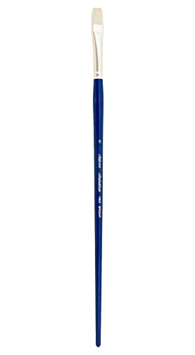 Silver Brush 1902-6 Bristlon Stiff Synthetic Long Handle Filament Brush, Bright, Size 6