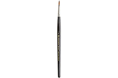 Winsor & Newton Series 7 Kolinsky Sable Brush, Round SH #1,Black - size: #1, style: Round