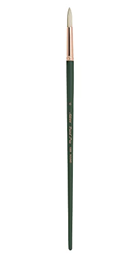 Silver Brush Limited 1000 Grand Prix Round Brush for Oil Paintings, Size 6, Long Handle - size: Size 6