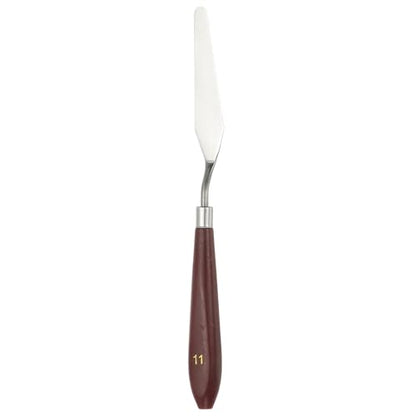 HARFINGTON Palette Knife Painting Tool 3.35" x 0.71" Stainless Steel Art Spatula Pallet Knives Scrapers Tools with Plastic Handle for Acrylic Oil Canvas Mixing Spreading, Red/Silver - size: 3.35" x 0.71"