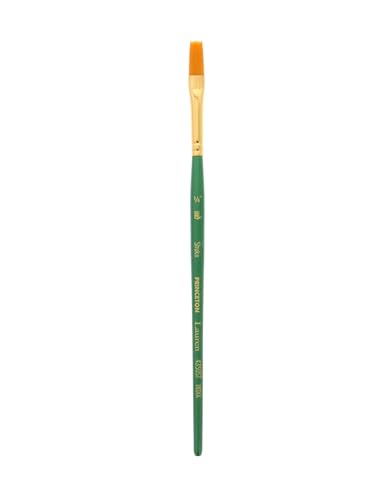 Princeton Lauren Stroke Brush, Synthetic, Short Handle, Size 1/4 inch, 1 Count - color: Evergreen, size: Size 1/4 inch