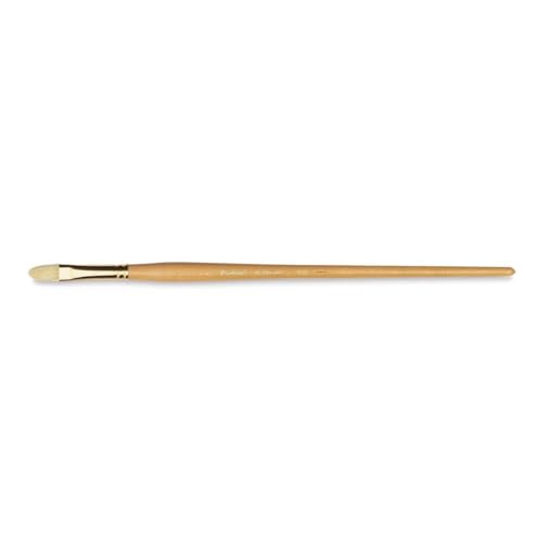 Raphael D'Artigny Interlocked White Bristle Brush, Filbert, 08 - size: 8