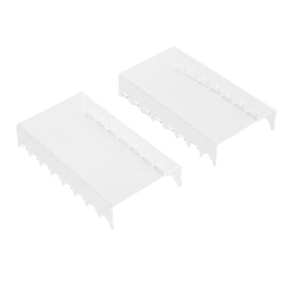 Clear Acrylic Makeup Brush Holder, 2PCS Horizontal Brush Drying Rack for Paint Brushes, Vanity Table Accessory for Home