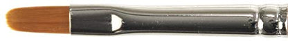 KINGART Premium Radiant 6500-4 FILBERTSeries Artist Brush, Synthetic Taklon Hair, Short Handle, Acrylic, Oil and Watercolor Painting, Size 4 - size: 4