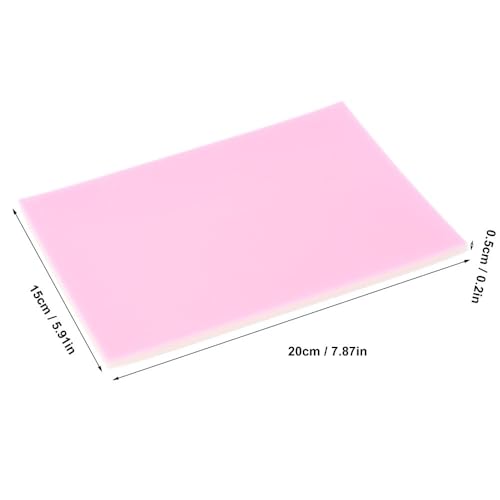Anu Limen Rubber Carving Block for Stamp Making Printmaking Intricate Designs 20 X 15 X 0.5CM Rose White(Pink) - color: Pink
